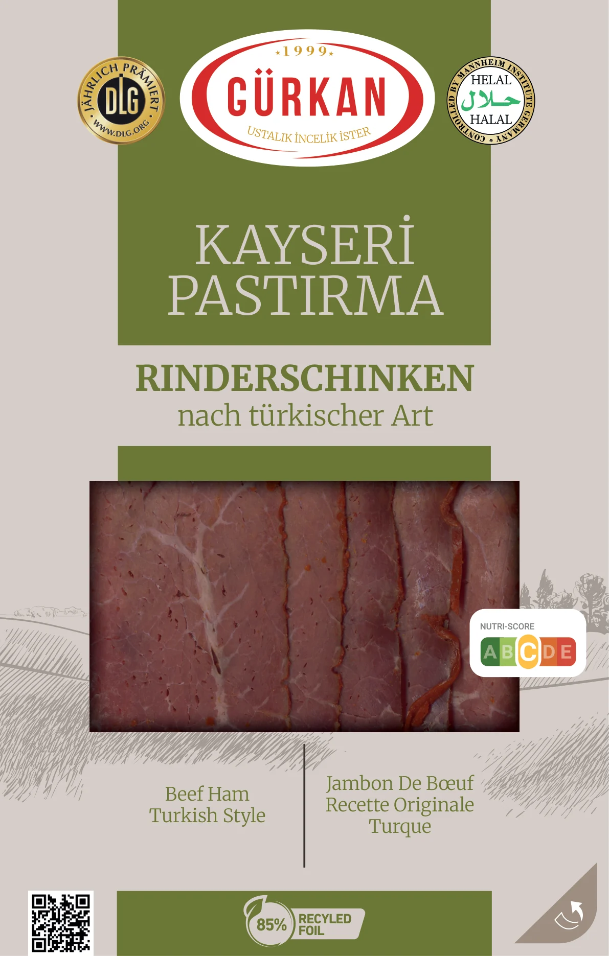 Kayseri Pastırma ambalajı, Illustrator uyarlaması