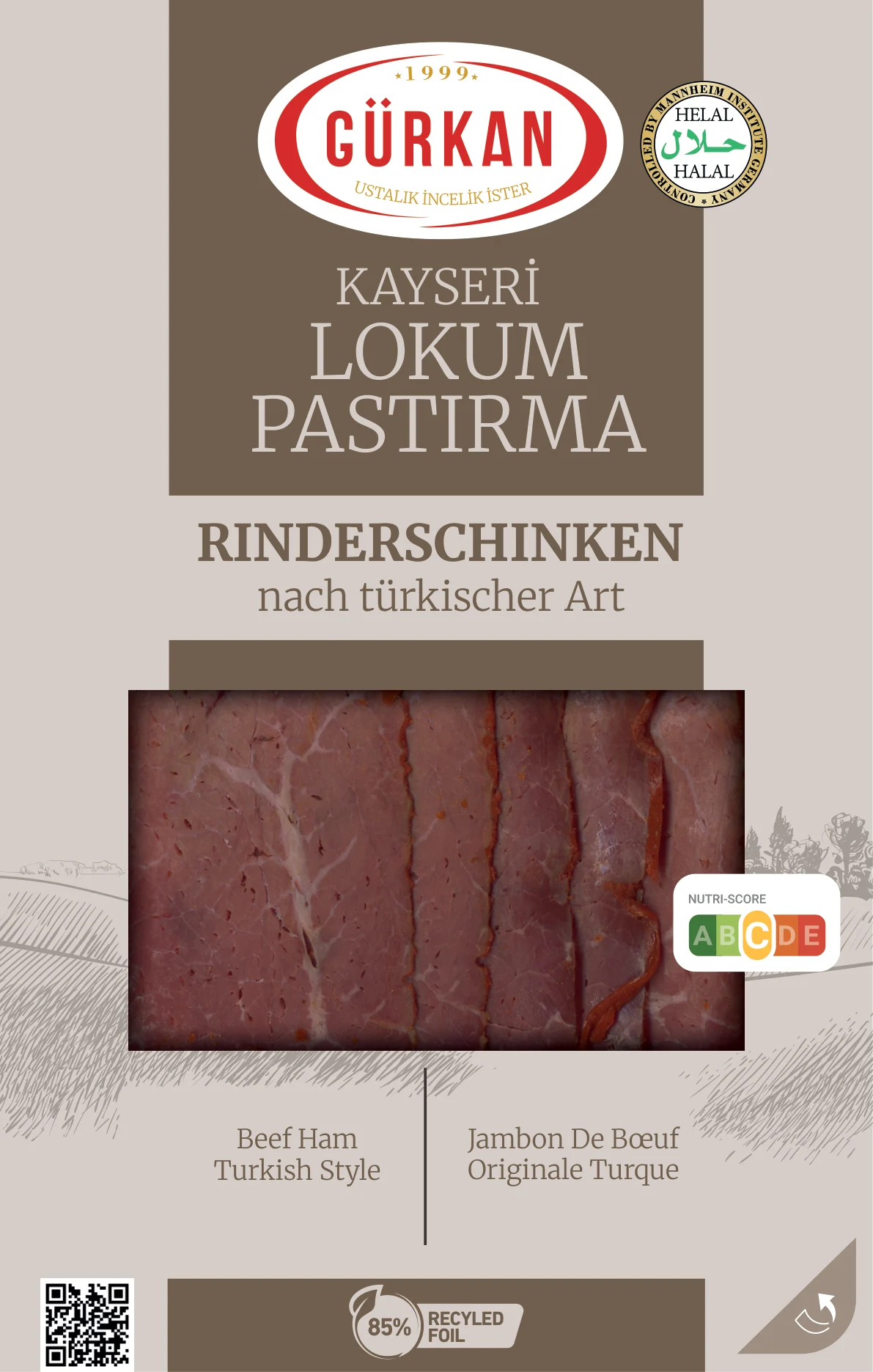 Kayseri Lokum Pastırma ambalajı, Illustrator uyarlaması