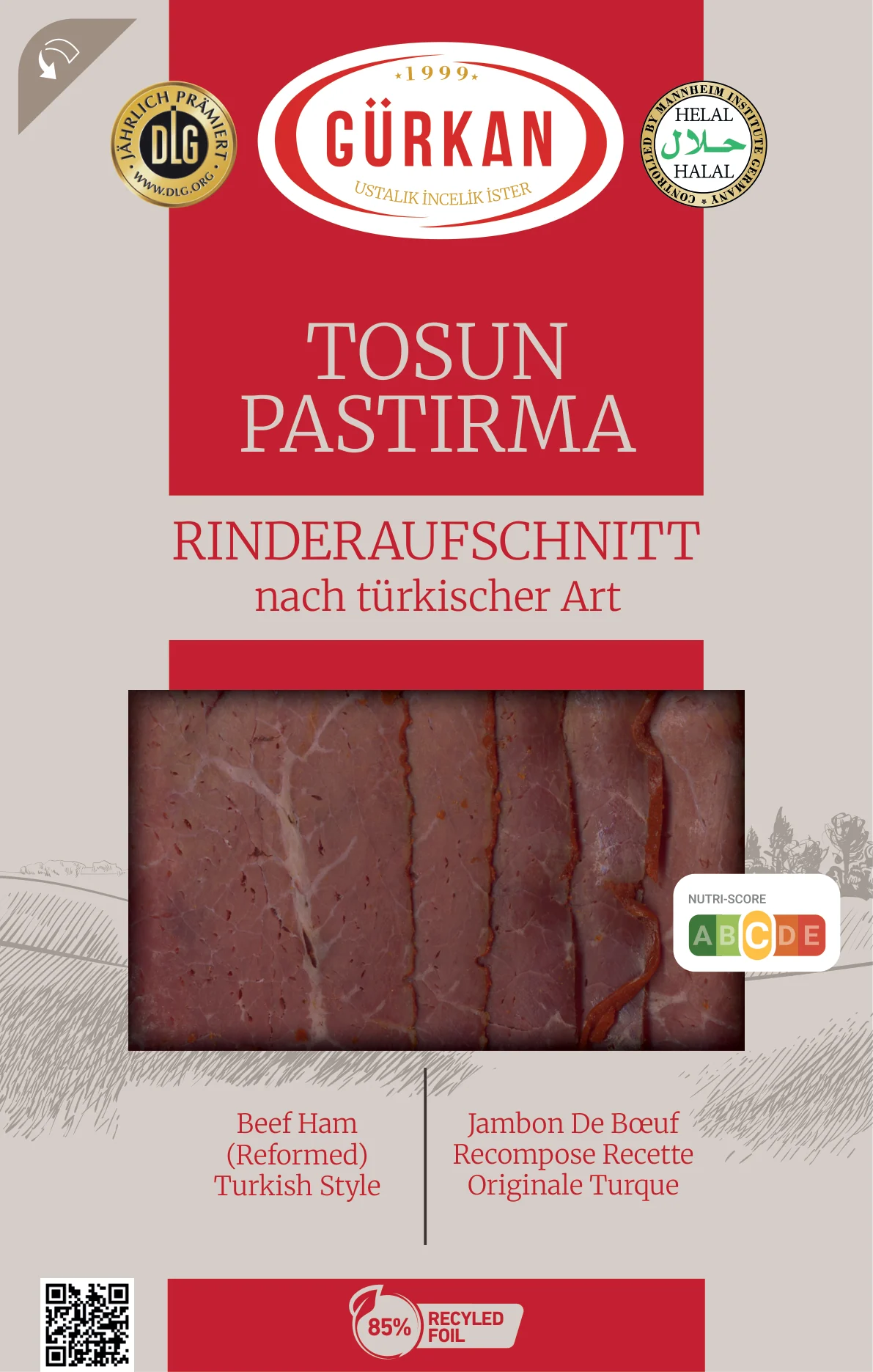 Tosun Pastırma ambalajı, Illustrator uyarlaması