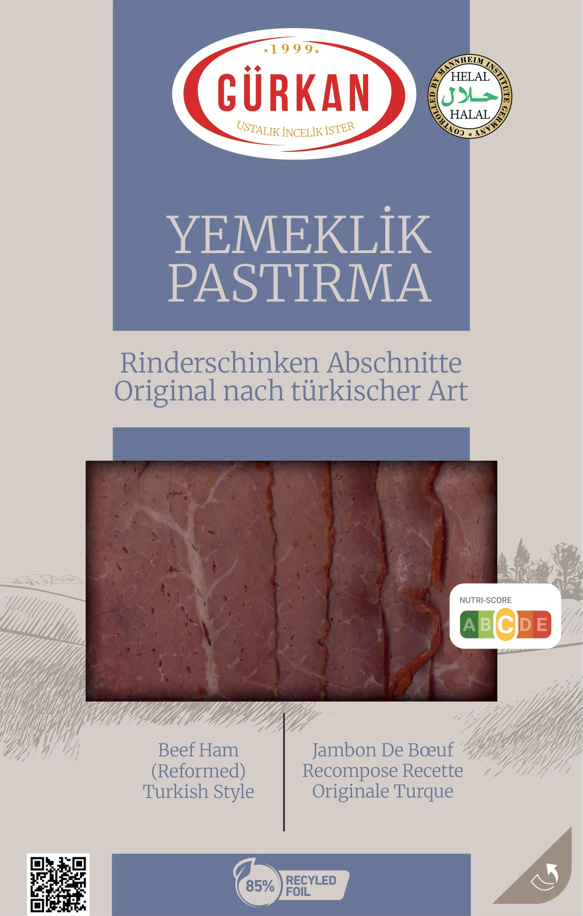 Yemeklik Pastırma ambalajı, Illustrator uyarlaması